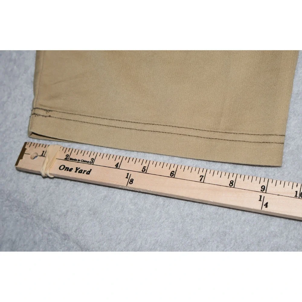 REI Cargo Pants Mens 32x34 Khaki Brown Organic Cotton EcoSensitive Hiking NEW
